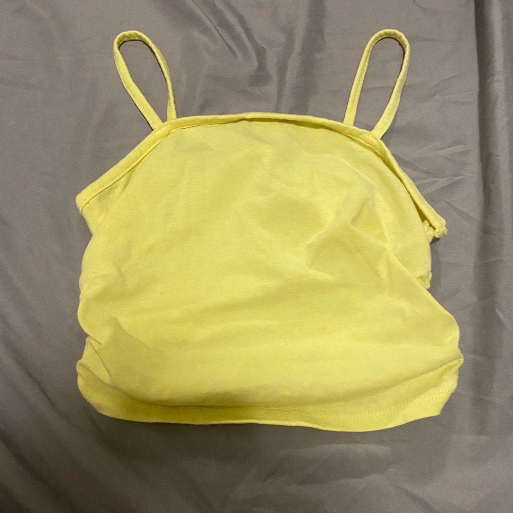 Destined yellow crop top